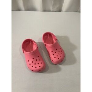 Crocs Classic Clogs Slip On Shoes Junior 2 (J2) Hot Pink